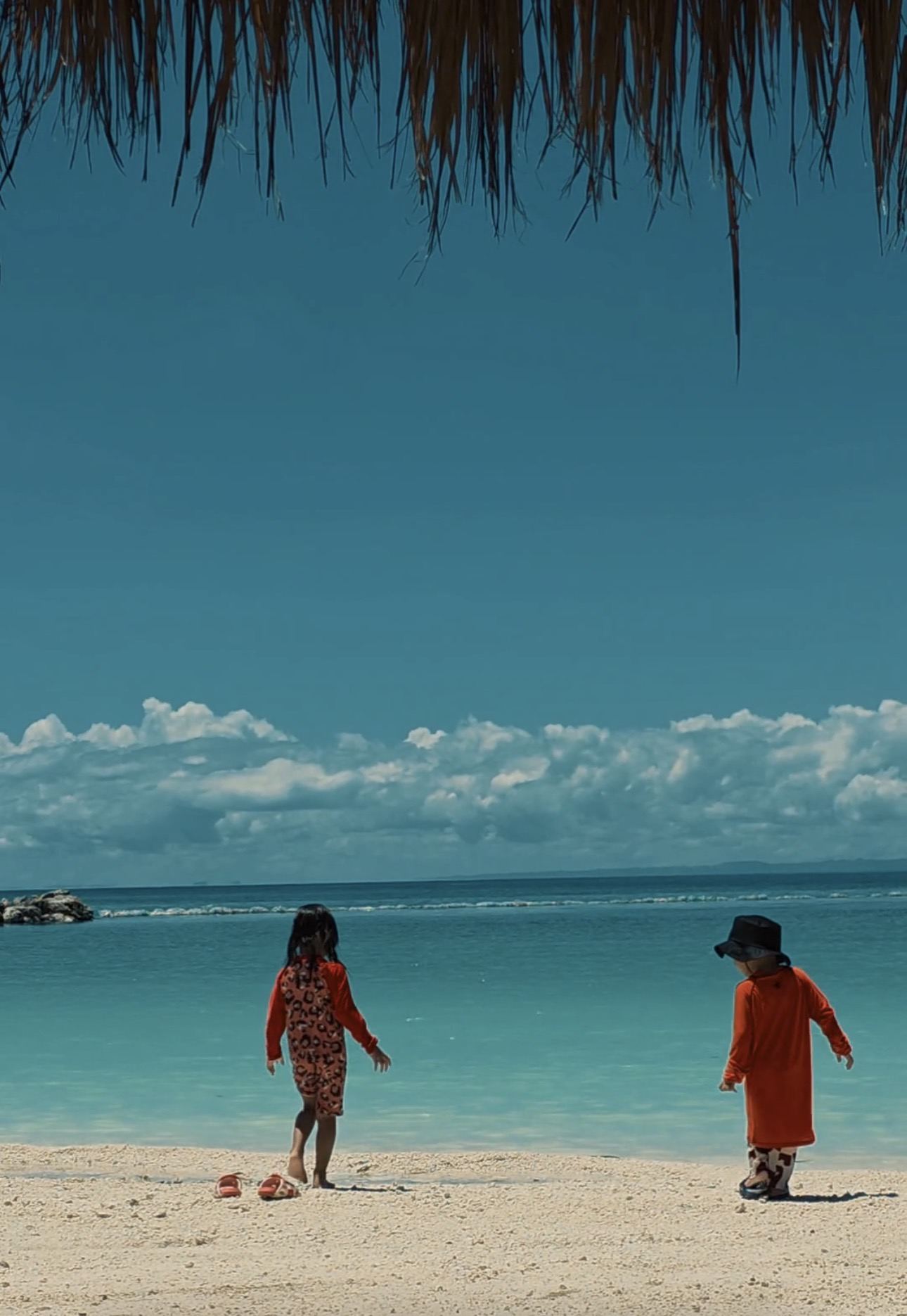 Family on the beach